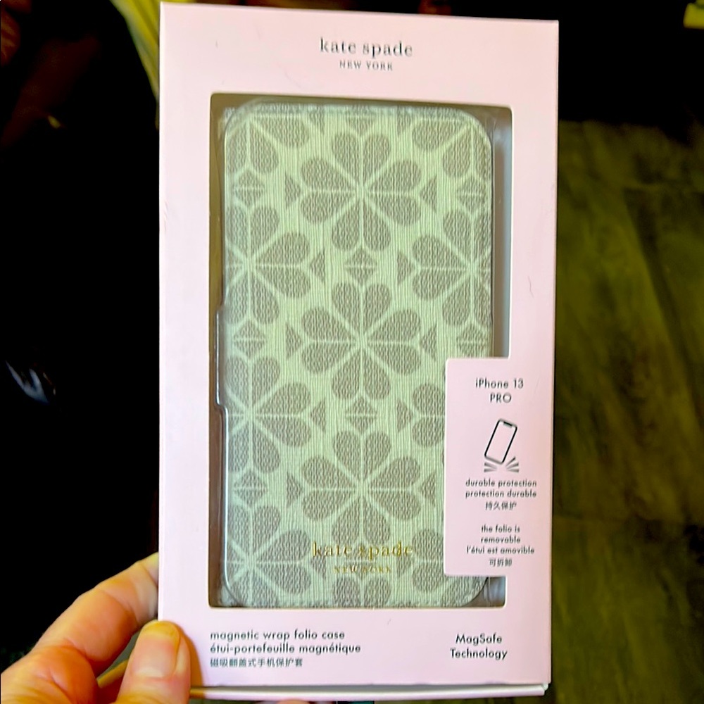 Kate Spade Green Tablet Case with Geometric Design